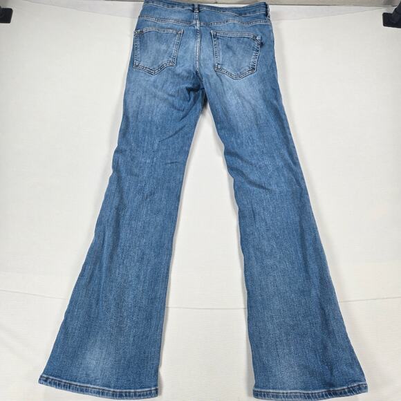 Anthropologie Pilcro Mid Rise The Demilune Boot Cut Jeans Women's Size 28 - Picture 7 of 7